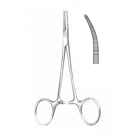 HALSTEAD MOSQUITO FORCEP CVD 14CM