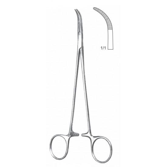 BABY MIXTER FORCEP HALF CVD 18CM