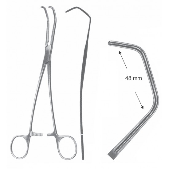 DEBAKEY-SATINSKY FORCEP POINT 48mm 26CM