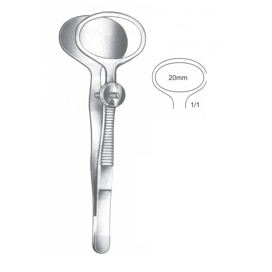 DESMARRES CHALAZION FORCEP 20mm, 9CM