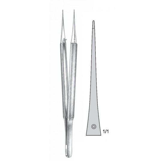 MICRO SUTURE TYING FORCEP STR. 23CM