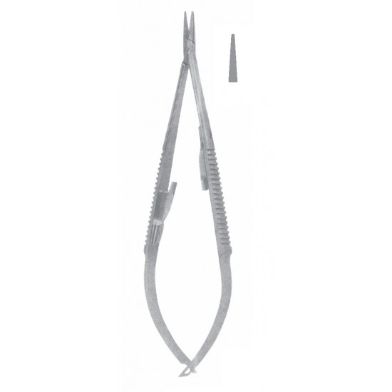 CASTROVIEJO DELICATE NEEDLE HOLDER SMOOTH WITH LOCK STR 21CM