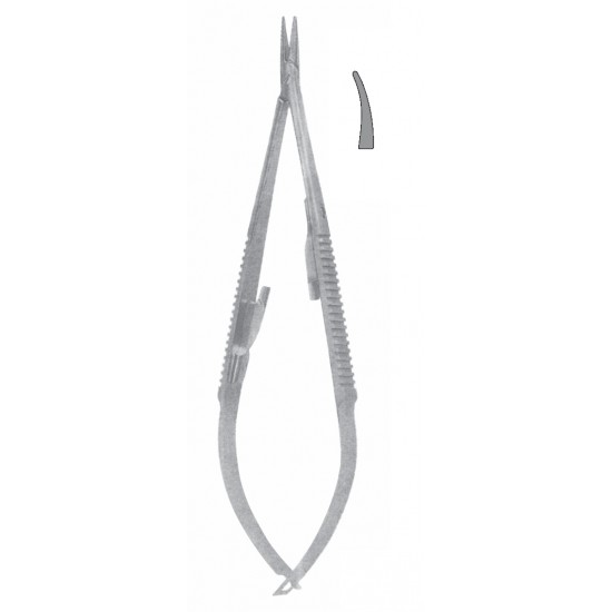 CASTROVIEJO DELICATE NEEDLE HOLDER SMOOTH WITH LOCK CVD 14CM