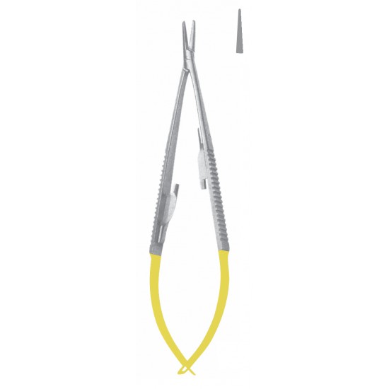 TC CASTROVIEJO DELICATE NEEDLE HOLDER SMOOTH WITH LOCK STR 21CM