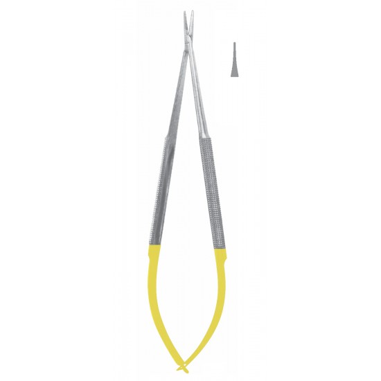 TC BARRAQUER MICRO NEEDLE HOLDER SMOOTH STR WITHOUT LOCK 14CM