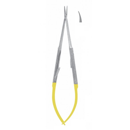 TC BARRAQUER MICRO NEEDLE HOLDER SMOOTH CVD WITH LOCK 15CM