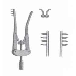 ALM LID RETRACTOR SHARP PRONG 7CM