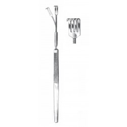 FLEXIBLE SKIN RETRACTOR BLUNT 4-PRONG 16CM