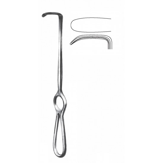 LANGEN-BECK RETRACTOR SOLID HANDLE 22CM FIG-1