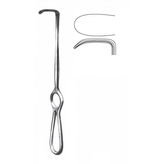 LANGEN-BECK RETRACTOR SOLID HANDLE 22CM FIG-3