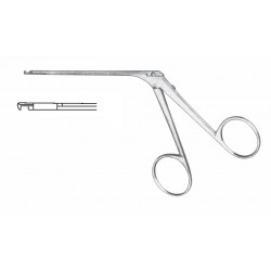 HOUSE-DIETER MICRO RONGEUR TYPE FORCEP DOWNWARD CUTTING LEFT. 8CM SHAFT