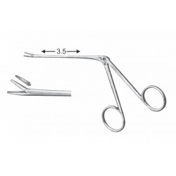 HARTMAN EAR FORCEP SERRATED GENERAL WITH GROOVE 9CM SHAFT