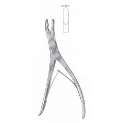 LEKSELL DOUBLE ACTION BONE RONGUER SMALL BEND 8 X 16mm, 23CM