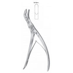 LEKSELL DOUBLE ACTION BONE RONGUER LARGE BEND 8 X 16mm, 23CM
