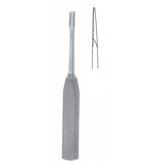 MINI-LEXER GOUGE WITH FIBER HANDLE 12mm, 18CM