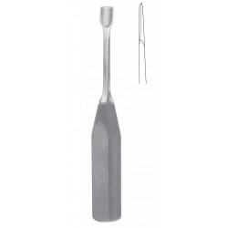 LEXER GOUGE WITH FIBER HANDLE 8mm 23CM