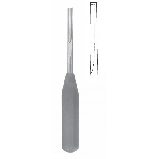 LEXER GOUGE FOR REMOVING BROKEN SCREW WITH FIBER HANDLE 12mm 23CM