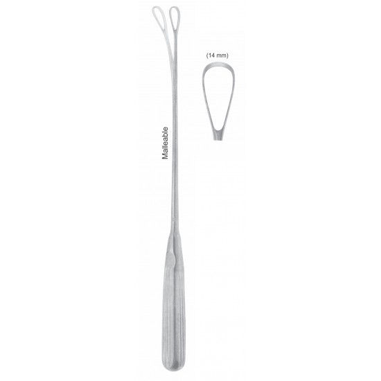 SIMS UETRINE CURETTE BLUNT 14mm, 31CM