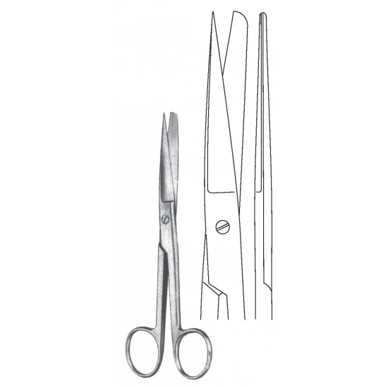 STANDARD OPERATING SCISSOR SH/BL STR 16.5CM