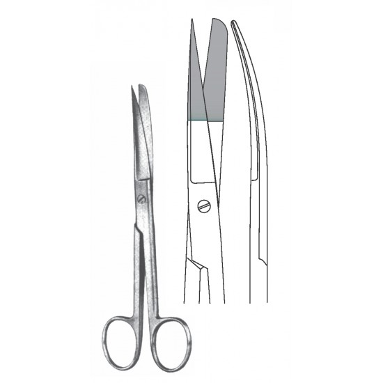 STANDARD OPERATING SCISSOR SH/BL CVD 14CM