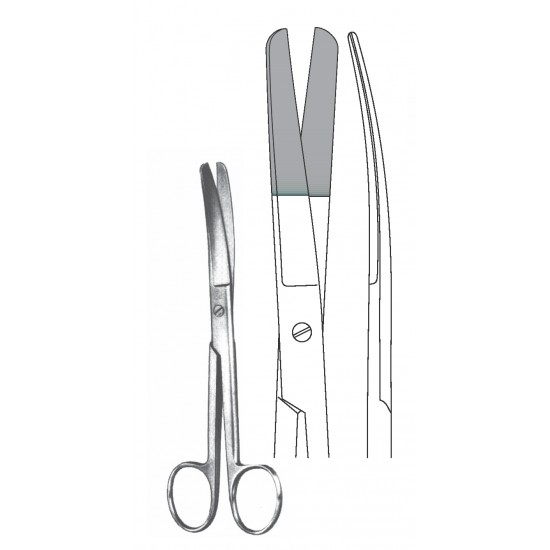 STANDARD OPERATING SCISSOR BL/BL CVD 16.5CM