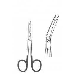 SUPER CUT IRIS FINE SCISSOR ROUND ANGULAR CVD 11.5CM