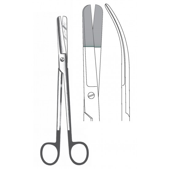 SUPER CUT SIMS UTERINE SCISSOR CVD 23CM