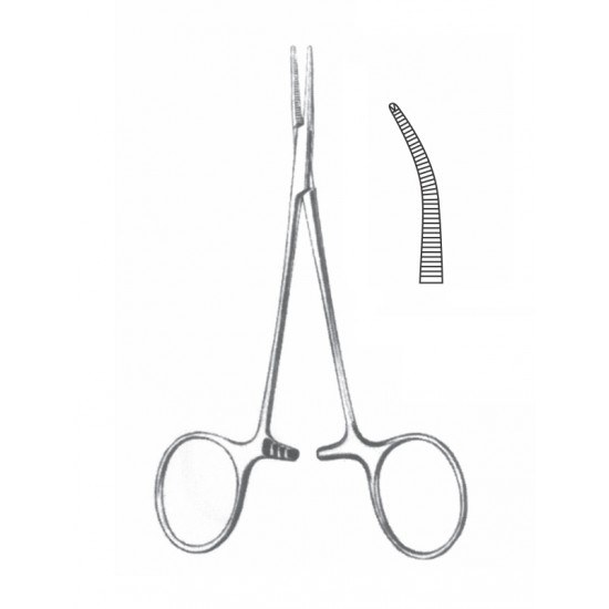 MICRO MOSQUITO FORCEP 1X2 CVD 12CM