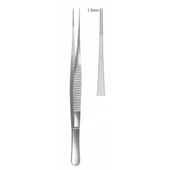 DEBAKEY INTESTINAL FORCEP (TWEEZER TYPE) 1.5mm, 20CM