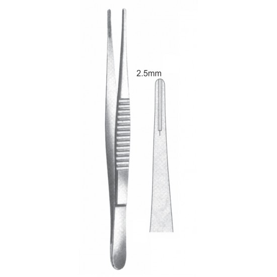 DEBAKEY INTESTINAL FORCEP (TWEEZER TYPE) 2.8mm, 15CM