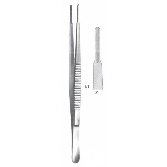 DEBAKEY INTESTINAL FORCEP (TWEEZER TYPE) 3.5mm, 20CM