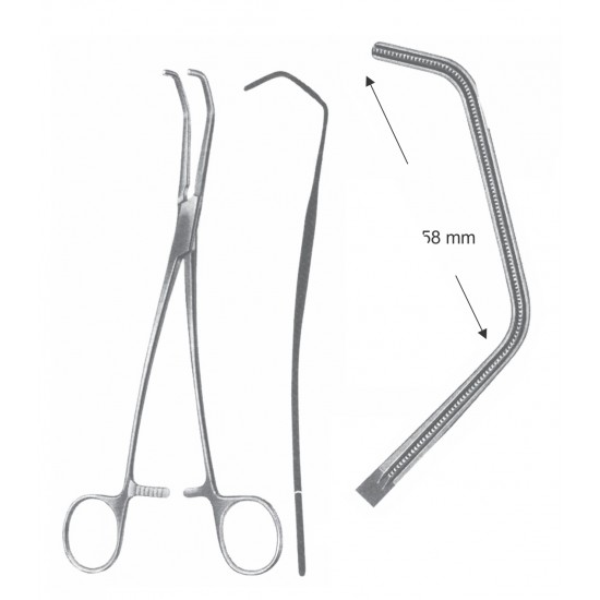 DEBAKEY-SATINSKY FORCEP POINT 58mm 27.5CM