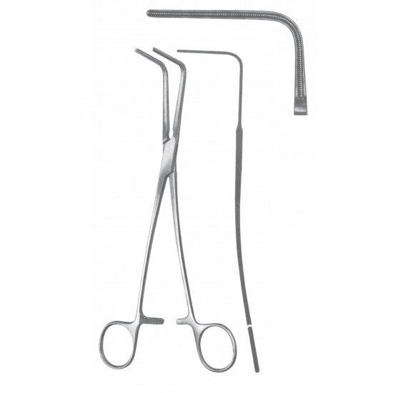 DEBAKEY FORCEP 90 ANGLE CVD 22CM