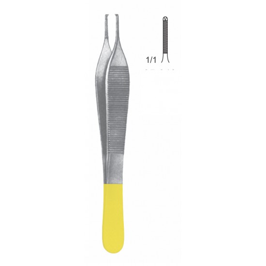 TC MICRO-ADSON TISSUE FORCEP WITH SERR 12CM