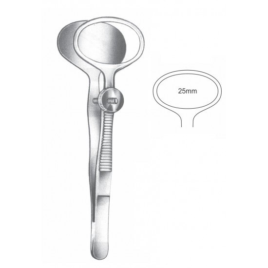 DESMARRES CHALAZION FORCEP 25mm, 9CM