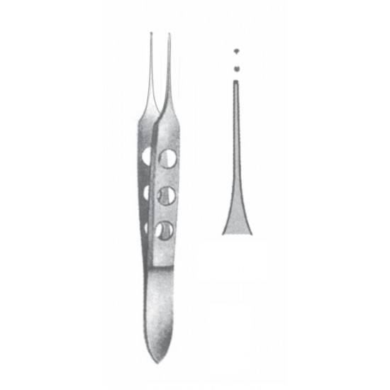 BISHOP-HARMON MICRO TISSUE 1X2 TEETH FORCEP FINE TIP 8.5CM