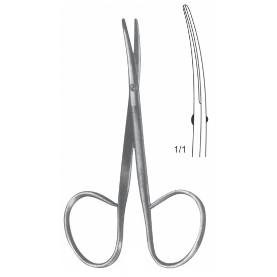 RIBBON BABY METZENBAUM SCISSOR CVD 10CM