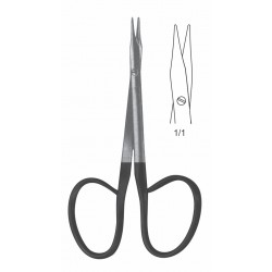 SUPER CUT RIBBON STEVENS SCISSOR BL/BL STR 10CM