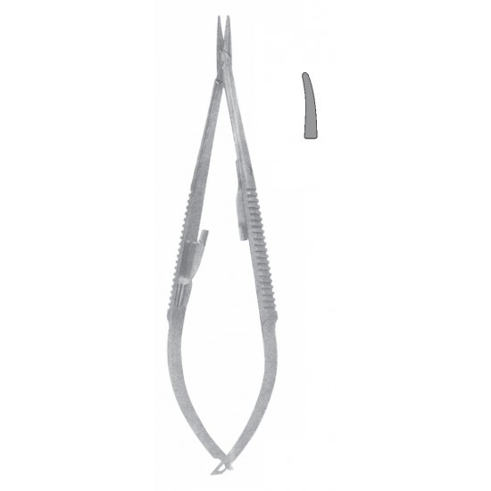 CASTROVIEJO DELICATE NEEDLE HOLDER SERR WITH LOCK CVD 14CM