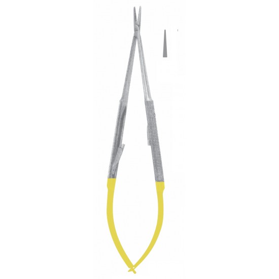 TC BARRAQUER DELICATE NEEDLE HOLDER SMOOTH STR WITH LOCK 18CM