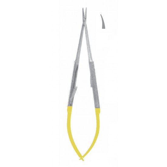 TC BARRAQUER MICRO NEEDLE HOLDER SMOOTH CVD WITH LOCK 14CM