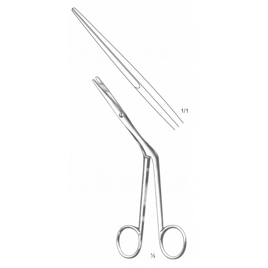 HEYMANN-KNIGHT NASAL SCISSOR 18CM