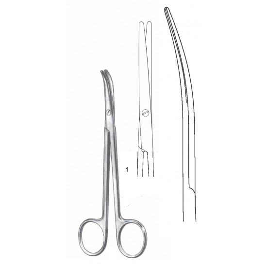 FOMON PLASTIC SURGERY SCISSOR CVD 13.5CM