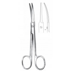 BROWN PLASTIC SURGERY SCISSOR CVD 14.5CM