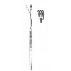 FLEXIBLE SKIN RETRACTOR BLUNT 3-PRONG 16CM