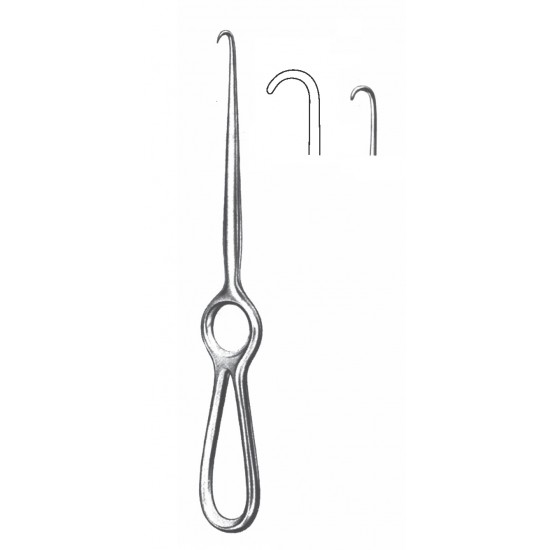 VOLKMAN RETRACTOR 1-PRONG BLUNT 22CM