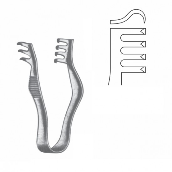 FINSEN INFANT RETRACTOR SHARP 7CM