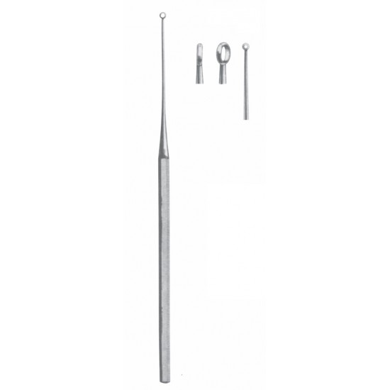 BUCK EAR CURETTE BLUNT 16.5CM FIG-000