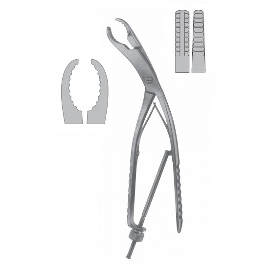 ULRICH BONE HOLDING FORCEP CVD 25CM