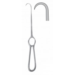 BONE HOOK WITH SOLID HANDLE 22CM